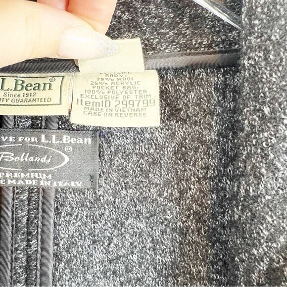 L.L. Bean Vintage 1980s Wool Blend Longline Jacket M - Picture 7 of 7